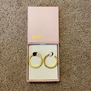 summer & rose gold hoop earrings